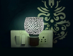 dramiq beautiful ceramic aroma diffuserkapoor dani with night lamp camphor diffuser glass incense holder