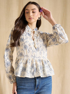 DRAPE AND DAZZLE Casual Floral Print Women