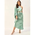 DRAPE AND DAZZLE Women one Shoulder Kaftan