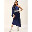 DRAPE AND DAZZLE Women one Shoulder Kaftan