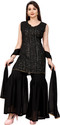DRASHTI Embellished Kurta, Sharara & Dupatta Set