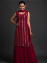 DRASHTI MIRA SHARARA Embellished Kurta, Sharara & Dupatta Set