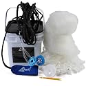 Drasry Saltwater Fishing Cast Net 3/8 and 1/4 Mesh with Heavy Duty Gray Sinker American Monofilament Fish Throw Net for Bait Trap 3FT 4FT 5FT 6FT 7FT 8FT 9FT Radius
