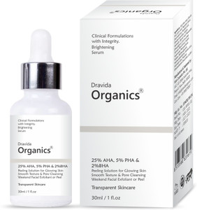 megavalue aha 25  bha 2  pha 5 peeling solution for glowing skin  aha bha exfoliant with pha 30 ml