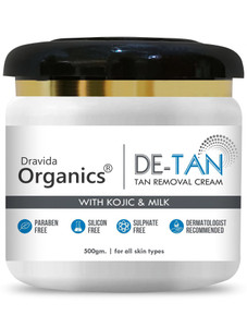 dravida organics de tan removal for glowing  lighting oil control anti acne  pimples blemishes