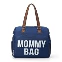 Dravina Diaper Bag for Moms with Large 14-Compartment Storage, Insulated Pockets, Shoe Compartment, Waterproof Baby Bag | Premium Leather Shoulder Strap for On-the-Go Moms, 40cm (Blue)