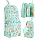 Dravina Canvas Large Capacity Pencil Pouch with