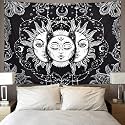 Dravy Handicrafts Floral Tapestry Mandala Ombre Tapestry Wall Hanging Bedsheet Cotton Bedsheet Wall Tapestry Bed Wall Hanging Tapestry (Green, Twin (84X54 Inches)) Standard, 200 TC