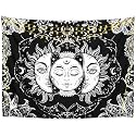 DRAVY HANDICRAFTS Tapestry Tarot Sun Tapestry Wall Hanging Cotton Wall Hanging Tapestry Wall Hanging Wall Décor (Multi, 40X30 Inches)