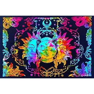 dravy handicrafts tapestry tarot sun tapestry wall hanging cotton wall hanging tapestry wall hanging wall dcor multi 3 40x30 inches