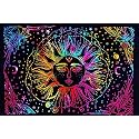 DRAVY HANDICRAFTS Tapestry Tarot Sun Tapestry Wall Hanging Cotton Wall Hanging Tapestry Wall Hanging Wall Décor (Multi, 40X30 Inches)