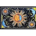 DRAVY HANDICRAFTS Tapestry Tarot Sun Tapestry Wall Hanging Cotton Wall Hanging Tapestry Wall Hanging Wall Décor (Multi 2, 40X30 Inches)