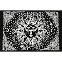 DRAVY HANDICRAFTS Tapestry Tarot Sun Tapestry Wall Hanging Cotton Wall Hanging Tapestry Wall Hanging Wall Décor (Multi 1, 40X30 Inches)