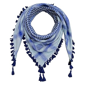 drawbridge men39s cotton arab shemagh neck wrap arafat keffiyah multi purpose checkered head scarf for men and boys scarf-navy-white