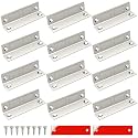 Drawer Magnet Jiayi Door Magnets, 12 Pack Ultra Thin Cabinet Magnetic Door Catches 30 LB Kitchen Drawer Closures, Door Magnetic Catch Heavy Duty Cupboard Double Magnets Latch for Closet Door Closing