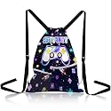 Game Printed Drawstring Backpack with Mesh Pocket, Drawstring Bags Backpack Waterproof, Large Lightweight Bag Swim Gym, Backpacks Game Bags Gift for Boy, Sports Draw String Bag for Boy