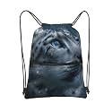 Drawstring Backpack Sports Gym Bags Snow Leopard Drawstring Bags for Men Women Beach Bag String Bag