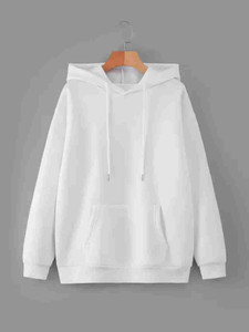 draxstar fashion men full sleeve solid hooded sweatshirt