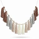 DrCor Neutral Tassel Garland – Boho Nursery Decor