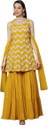 Dream Angel Women Georgette Kurta Sharara Set