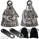 Dream Apparel 2 Pack Motorcycle Bells Guardian Angel for Biker Rider Men Women Ride Riding with Hangers, Drive Away Gremlins