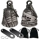 Dream Apparel 2 Pack Motorcycle Bells Guardian Angel for Biker Rider Men Women Ride Riding with Hangers, Drive Away Gremlins