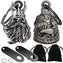 Dream Apparel 2 Pack Motorcycle Bells Guardian Angel for Biker Rider Men Women Ride Riding with Hangers, Drive Away Gremlins