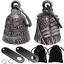 Dream Apparel 2 Pack Motorcycle Bells Guardian Angel for Biker Rider Men Women Ride Riding with Hangers, Drive Away Gremlins