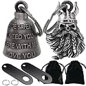 Dream Apparel 2 Pack Motorcycle Bells Guardian Angel for Biker Rider Men Women Ride Riding with Hangers, Drive Away Gremlins