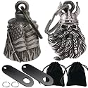 Dream Apparel 2 Pack Motorcycle Bells Guardian Angel for Biker Rider Men Women Ride Riding with Hangers, Drive Away Gremlins