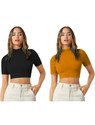 Dream Beauty Fashion Casual Solid Women Yellow Top