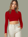Dream Beauty Fashion Casual Solid Women Red Top