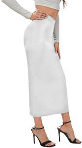 dream beauty fashion women solid pencil white skirt