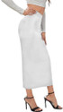 Dream Beauty Fashion Women Solid Pencil White Skirt