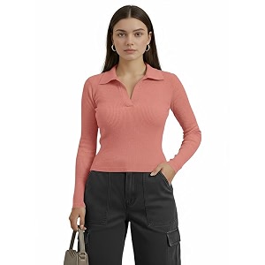 Dream Beauty Fashion Womens Collared Neck Long
