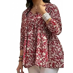 Dream Beauty Fashion Womens Printed Tunic Top