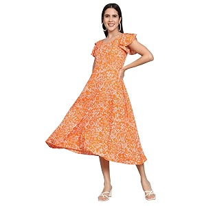 Dream Beauty Fashion Womens Polyester Printed A-line