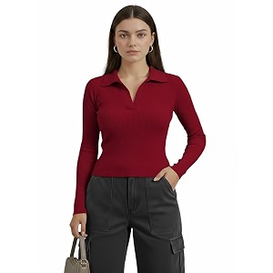 Dream Beauty Fashion Womens Collared Neck Long