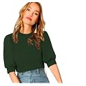 Dream Beauty Fashion Women39s Puff Sleeve Round