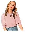 Dream Beauty Fashion Women39s Puff Sleeve Round
