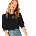 Dream Beauty Fashion Women39s Puff Sleeve Round
