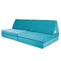 Dream Couch - Original Full-Size Triangles Play Couch, High Density Modular Foam Sofa for Playroom, for Toddlers and Kids - Washable &amp; Convertible Playroom Furniture, Oasis