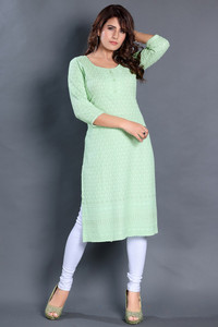 Dream Dzire Women Chikan Embroidery Straight