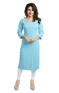 Dream Dzire Women Chikan Embroidery Straight