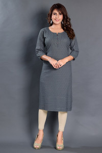 Dream Dzire Women Chikan Embroidery Straight