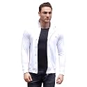 Dream of Glory Inc. Men's Standard Length Cotton Blend Solid Regular Jacket