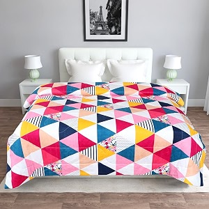 dream living reversible comforter microfiber reversible ac comforterblanket for all weather for double bed comforter pink