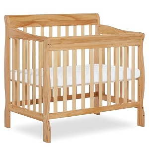 dream on me aden 4-in-1 convertible mini crib in natural greenguard gold certified