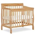 Dream On Me Aden 4-in-1 Convertible Mini Crib in Natural, Greenguard Gold Certified