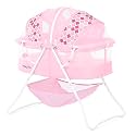 Dream On Me Karley Portable Infant Bassinet, Double Mesh Canopy, Rose